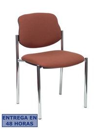 NOWY STYL Silla Styl tapizada en tela marrón sin brazos