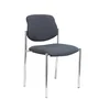 NOWY STYL Silla Styl Bali Gris Oscuro con Chasis Cromado