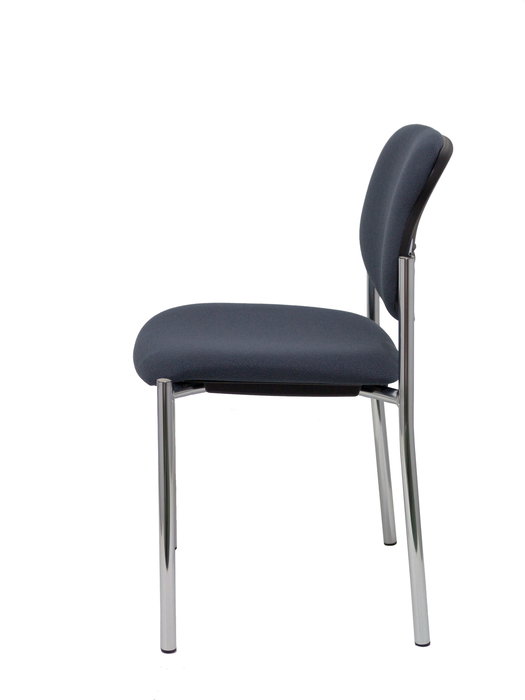 Silla Styl tapizada con Tela color Gris. Sin brazos