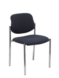 Silla Styl tapizada con Tela color Gris. Sin brazos