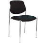 NOWY STYL Silla Styl tapizada en tejido BALI negro sin brazos