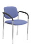 NOWY STYL Silla Styl Azul claro con brazos fijos