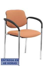 NOWY STYL Silla Styl con Brazos Fijos y Tapizado Bali Marrón