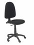 Silla de oficina Algarra con mecanismo Contacto permanente básico tapizada con Tela color Negro. Equipada con Base poliamida negra, Sin brazos y Ruedas de nailon 50 mm