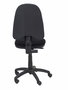 Silla de oficina Algarra con mecanismo Contacto permanente básico tapizada con Tela color Negro. Equipada con Base poliamida negra, Sin brazos y Ruedas de nailon 50 mm