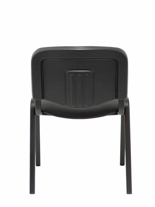 Silla Iso tapizada con Tela color Negro. Sin brazos
