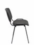 Silla Iso tapizada con Tela color Negro. Sin brazos