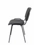 Silla Iso tapizada con Tela color Negro. Sin brazos