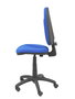 Silla de oficina Algarra con mecanismo Contacto permanente básico tapizada con Tela color Azul. Equipada con Base poliamida negra, Sin brazos y Ruedas de nailon 50 mm