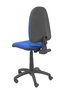 Silla de oficina Algarra con mecanismo Contacto permanente básico tapizada con Tela color Azul. Equipada con Base poliamida negra, Sin brazos y Ruedas de nailon 50 mm