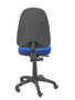 Silla de oficina Algarra con mecanismo Contacto permanente básico tapizada con Tela color Azul. Equipada con Base poliamida negra, Sin brazos y Ruedas de nailon 50 mm