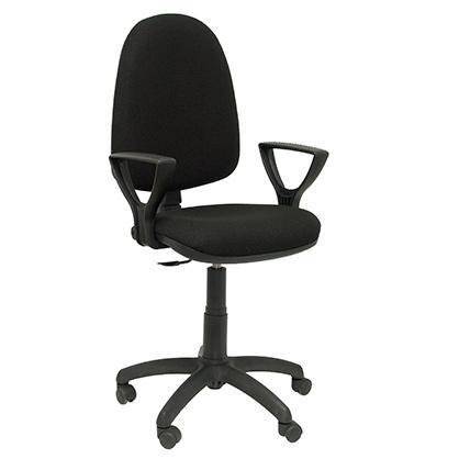 PIQUERAS Y CRESPO Silla Aýna con Tejido Bali Negro y Brazos Fijos