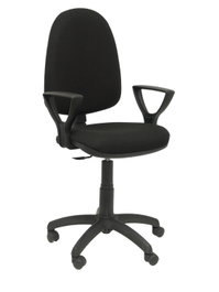 PIQUERAS Y CRESPO Silla Aýna con Tejido Bali Negro y Brazos Fijos