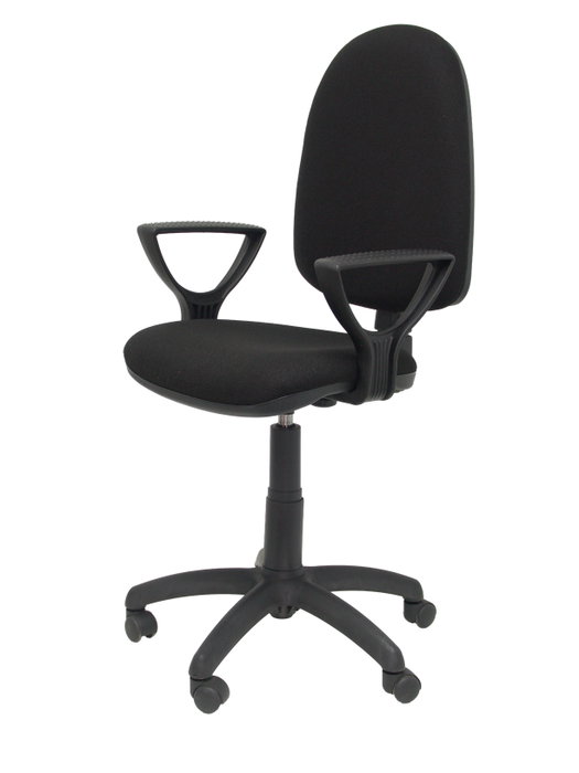 PIQUERAS Y CRESPO Silla Aýna con Tejido Bali Negro y Brazos Fijos