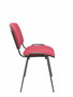 Silla Iso tapizada con Tela color Granate. Sin brazos