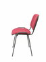 Silla Iso tapizada con Tela color Granate. Sin brazos