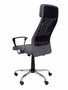 Silla de oficina Esteras con mecanismo Basculante tapizada con Tela color Gris y malla color Negro. Equipada con lumbar Fijo, Brazos fijos, Cabecero Fijo y Ruedas de nailon 50 mm