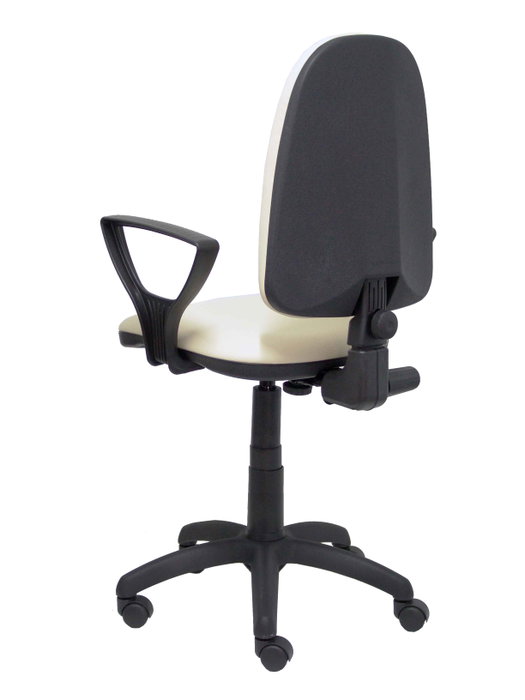 PIQUERAS Y CRESPO Silla de oficina Aýna Crema con brazos fijos