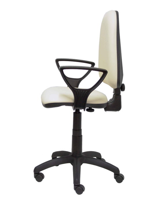 PIQUERAS Y CRESPO Silla de oficina Aýna Crema con brazos fijos