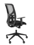 Piqueras y Crespo Silla Motilla con respaldo de malla y asiento Bali negro