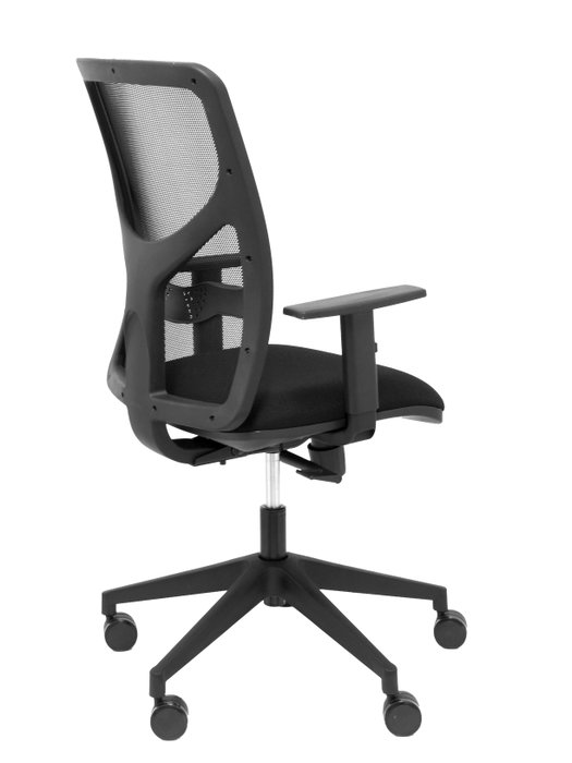 Silla de oficina Motilla con mecanismo Sincro tapizada con Tela color Negro. Equipada con lumbar 1D, Brazos 1D y Ruedas 65mm nailon Silla de oficina Motilla con mecanismo Sincro tapizada con Tela color Negro. Equipada con lumbar 1D, Brazos 1D y Ruedas 65mm nailon