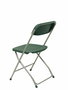 Silla Polyfold de PVC color Verde. Sin brazos