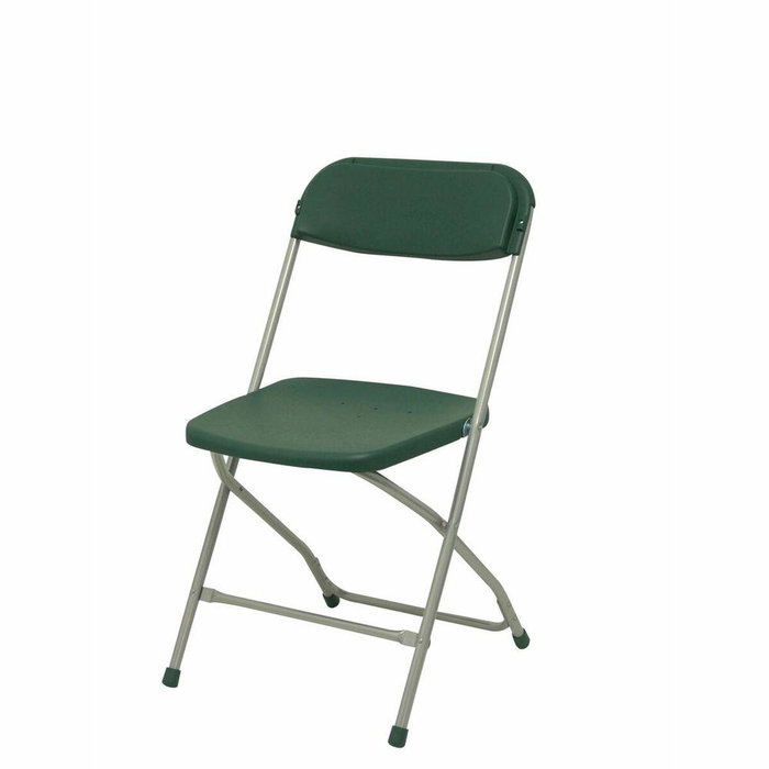 Silla Polyfold de PVC color Verde. Sin brazos