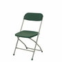 Silla Polyfold de PVC color Verde. Sin brazos