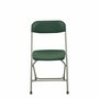 Silla Polyfold de PVC color Verde. Sin brazos