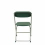 Silla Polyfold de PVC color Verde. Sin brazos
