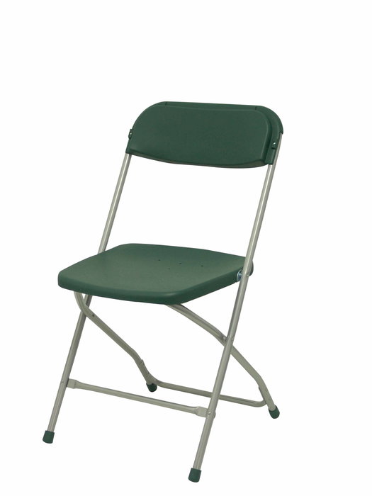 Silla Polyfold de PVC color Verde. Sin brazos