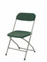 Silla Polyfold de PVC color Verde. Sin brazos