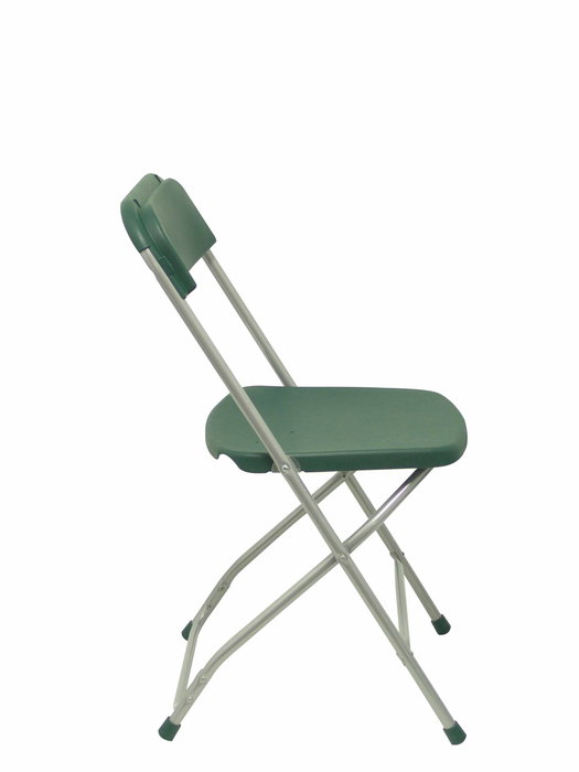 Silla Polyfold de PVC color Verde. Sin brazos