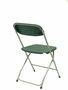 Silla Polyfold de PVC color Verde. Sin brazos