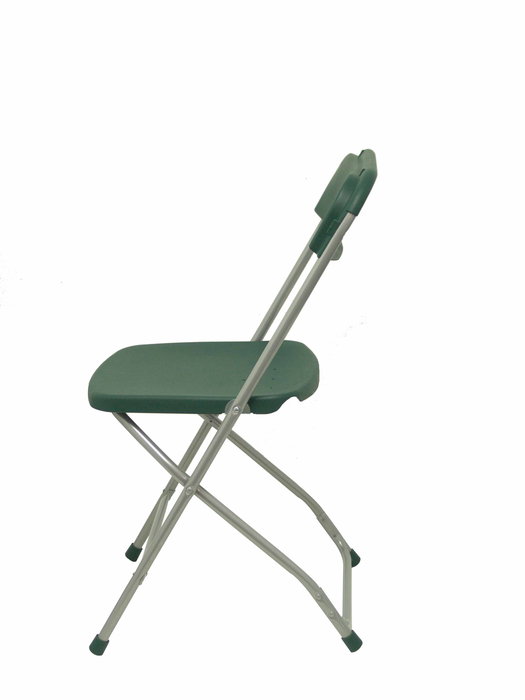 Silla Polyfold de PVC color Verde. Sin brazos