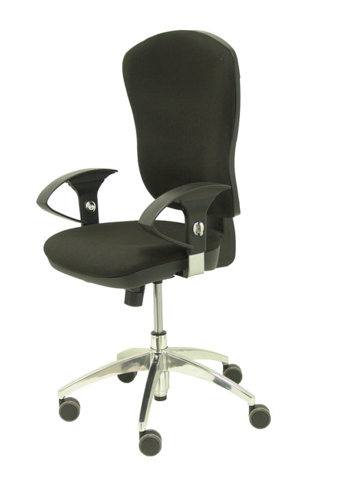 PIQUERAS Y CRESPO Silla Moral Tela Negra con Mecanismo Sincro PIQUERAS Y CRESPO Silla Moral Tela Negra con Mecanismo Sincro