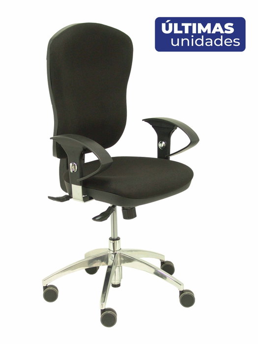 PIQUERAS Y CRESPO Silla Moral Tela Negra con Mecanismo Sincro PIQUERAS Y CRESPO Silla Moral Tela Negra con Mecanismo Sincro