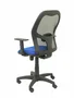 PIQUERAS Y CRESPO Silla Alocén con Respaldo de Malla Negro y Asiento Azul