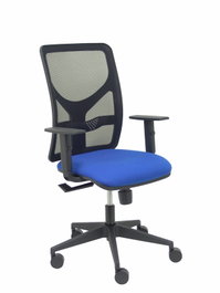 PIQUERAS Y CRESPO Silla Motilla con Mecanismo Sincro, Asiento Azul y Respaldo Negro