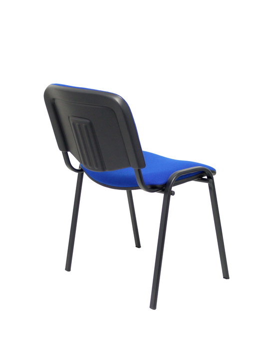 Silla Iso tapizada con Tela color Azul. Sin brazos