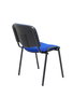 Silla Iso tapizada con Tela color Azul. Sin brazos