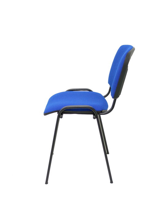 Silla Iso tapizada con Tela color Azul. Sin brazos