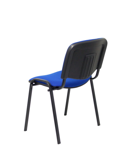 Silla Iso tapizada con Tela color Azul. Sin brazos