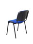 Silla Iso tapizada con Tela color Azul. Sin brazos
