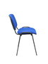Silla Iso tapizada con Tela color Azul. Sin brazos