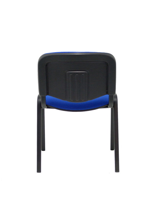 Silla Iso tapizada con Tela color Azul. Sin brazos