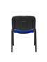 Silla Iso tapizada con Tela color Azul. Sin brazos