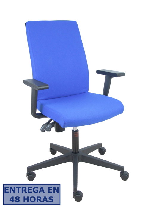 NOWY STYL Silla de oficina I-Line Azul con brazos 1D regulables