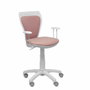 Piqueras Y Crespo Ministyle Silla Juvenil Blanca con Tapizado Rosa