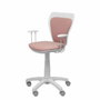Piqueras Y Crespo Ministyle Silla Juvenil Blanca con Tapizado Rosa